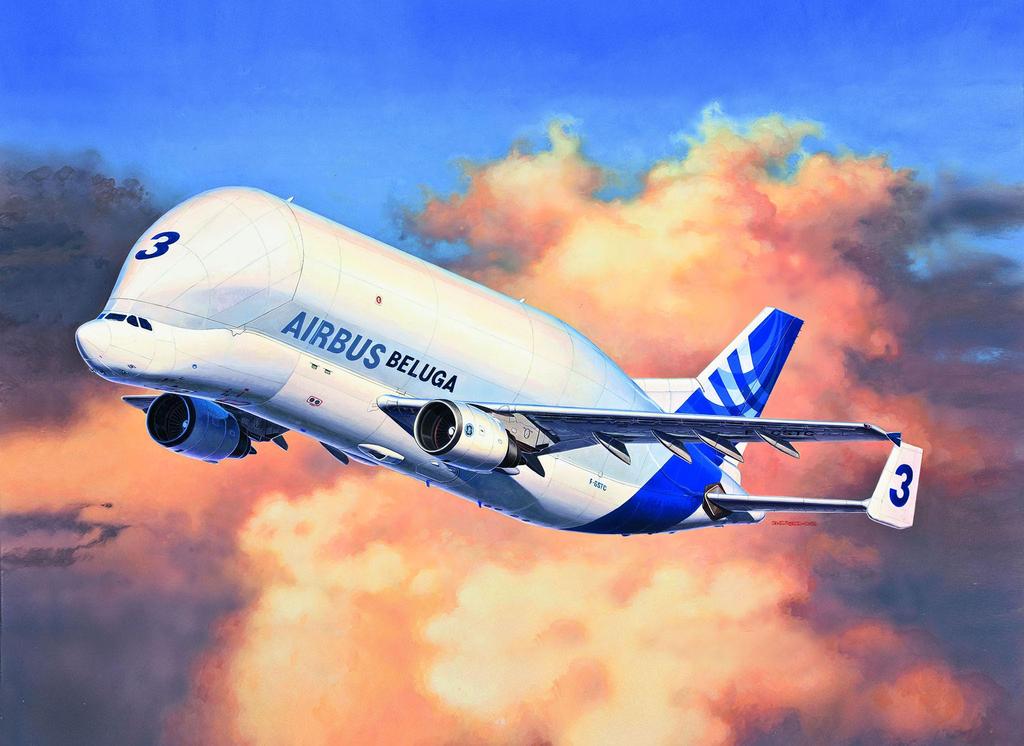 Немецкий Revell 1/144 Airbus A300-600ST Beluga Пластиковый набор модели 03817