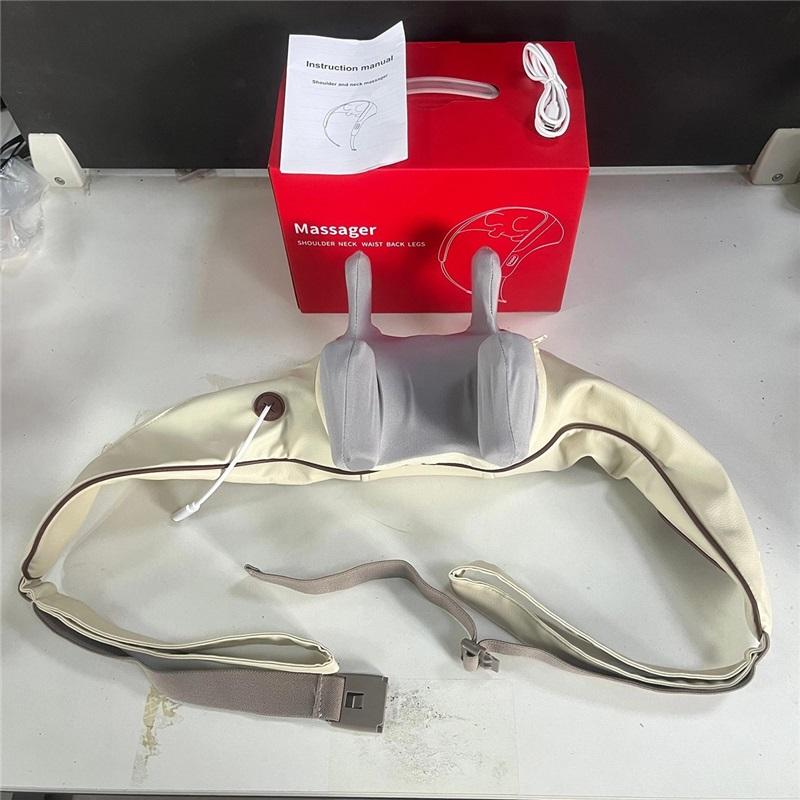 Cervical massager, waist and neck dual-use trapezius muscle electric heating imitation hand kneading shawl