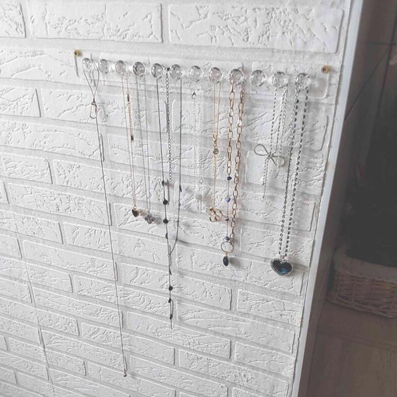 Прозрачная акриловая стойка для хранения ювелирных изделий, настенные держатели и органайзеры для ювелирных изделий, организация хранения и коллекционирования в доме