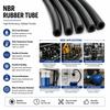 5/2/1M Black Nitrile Pipe with an inner diameter of 2-25mm, vehicle oil pipe fittings resistant to high and low temperatures.