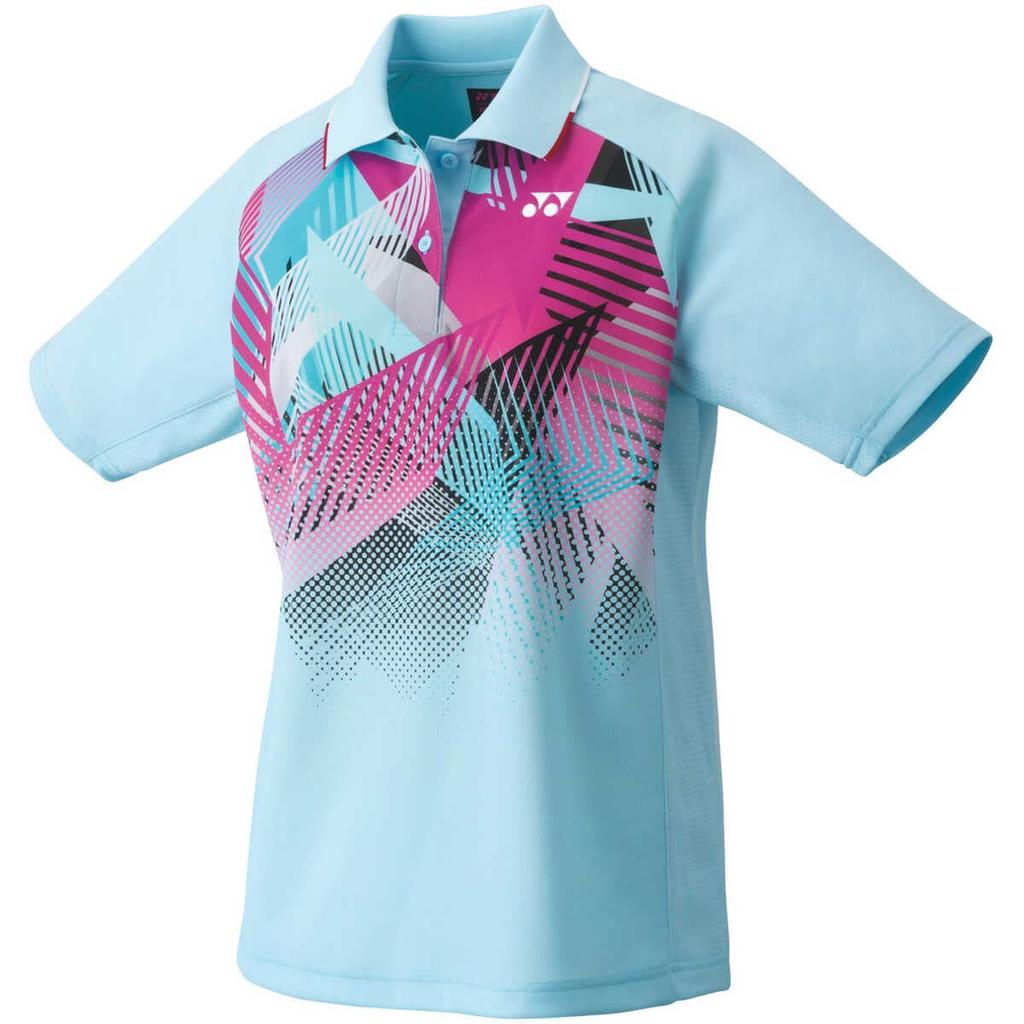 Yonex Short Sleeve Game Aqua Blue XO Women's Shirt, (111)