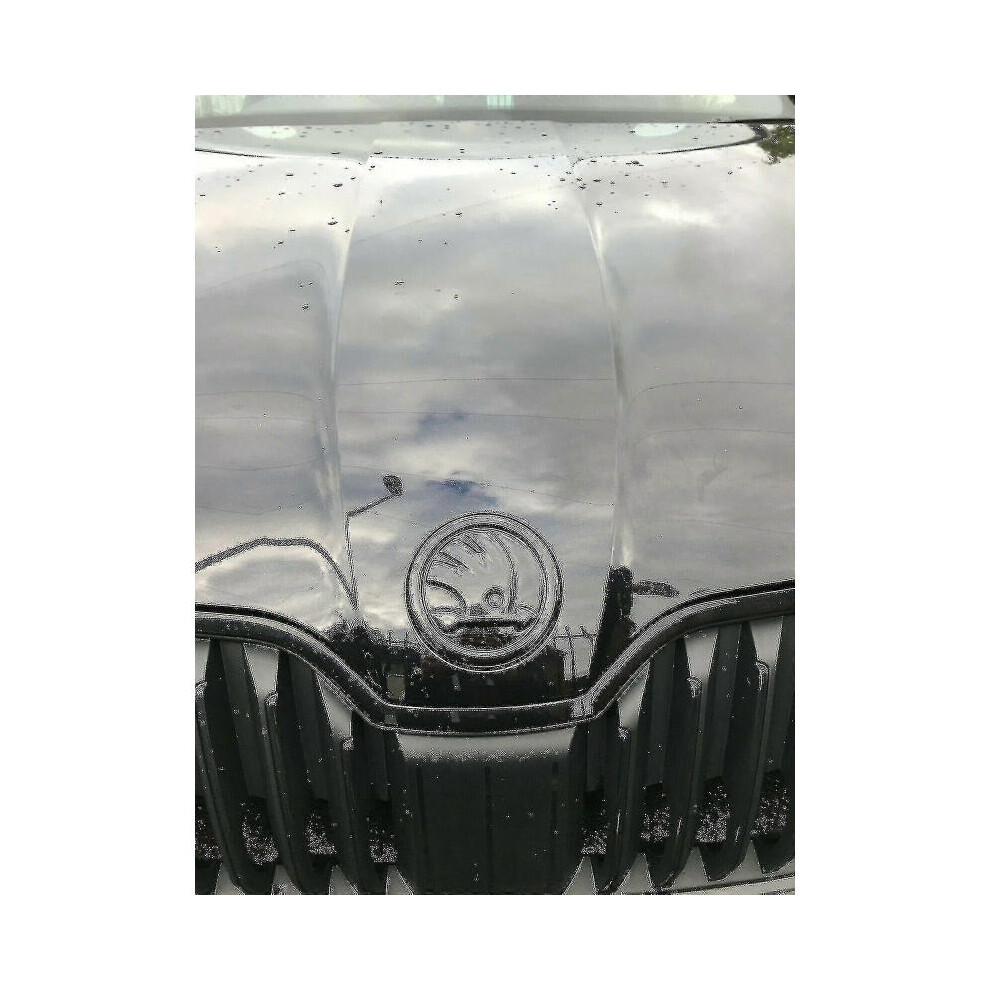 Black 90mm Emblem Badge 3m Adhesive Front Rear Bonnet Boot for Skoda Models G