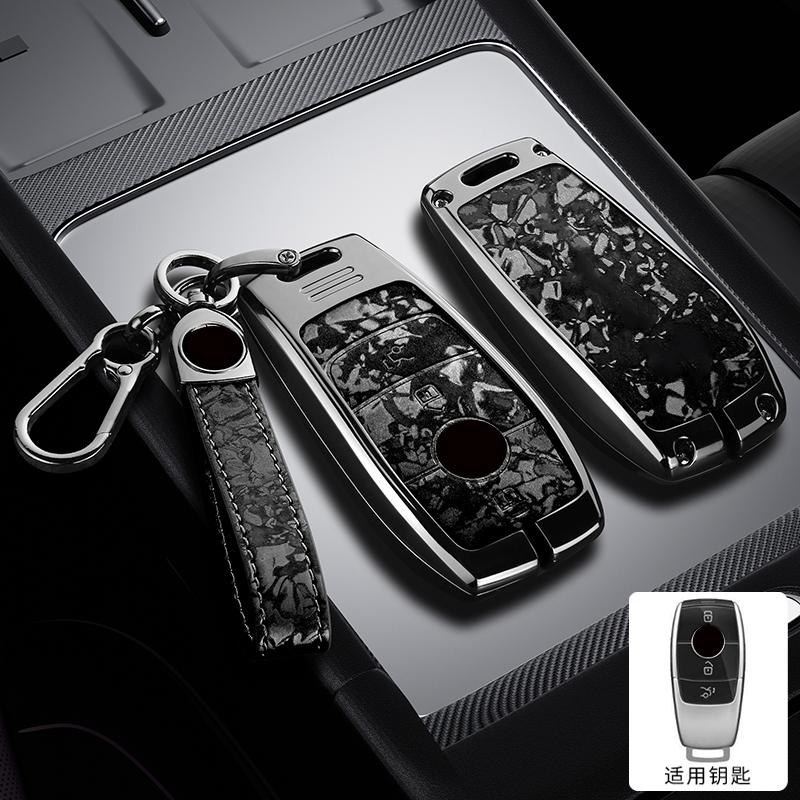 Кожаный держатель для ключей автомобиля из цинкового сплава для Mercedes Benz A C E S G-класса W177 W205 W213 X167 W222 Cla Gle Glb Gls Amg Maybach Брелок