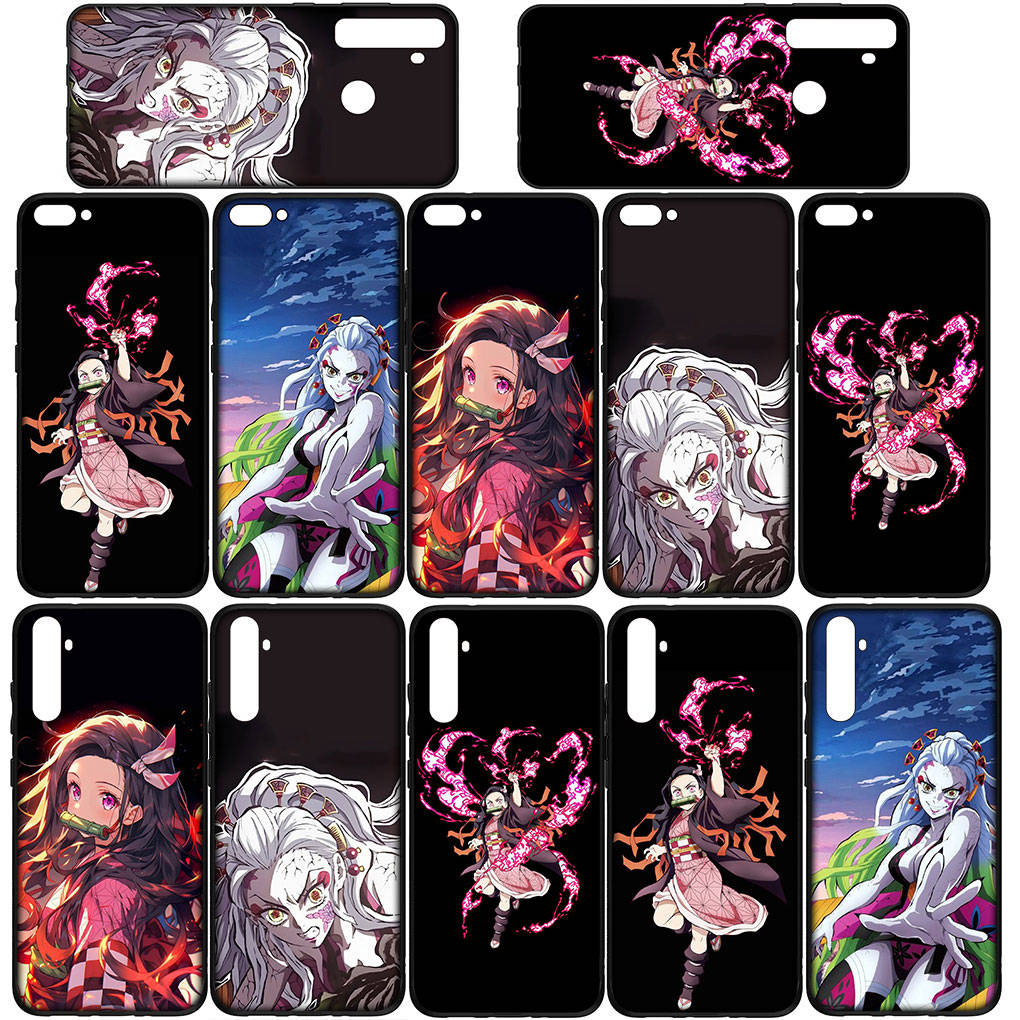 Для Samsung Galaxy S24 S23 iPhone 16 15 14 Xiaomi Redmi Note 13 12 11 10 8 Plus 9 Pro Max X XR Чехол для телефона Demon Slayer Nezuko Daki Gyutaro OPPO Huawei