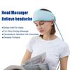 Умное оборудование для успокаивающей тепловой терапии с давлением воздуха, беспроводной массажер для головы, складное устройство для снятия головной боли