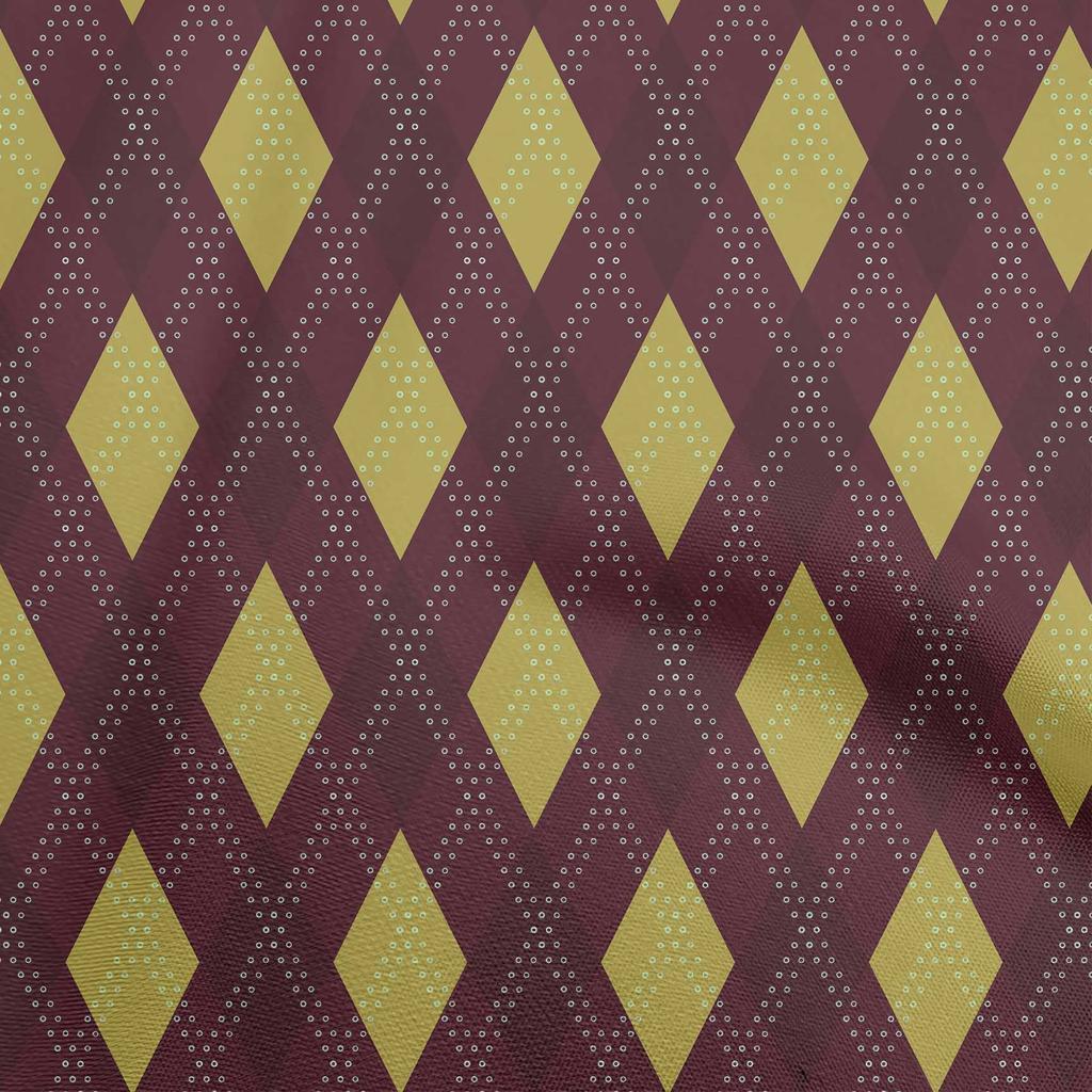 oneOone Ткань Аргайле гибкой ткани Брауна хлопка для шитья напечатанной ремесленной ткани двором 40 дюймов