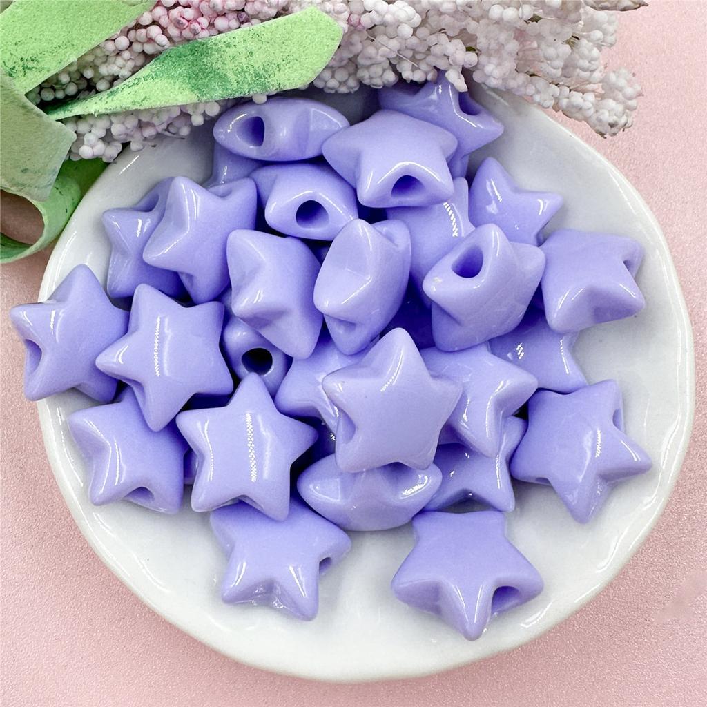 Home Party Supplies Acrylic Jewelry Accessories Advanced 40PCS For Jewelry Making Bracelets DIY Star Fashion 14.9mm Necklace Loose Beads