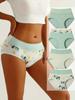 4Pcs/Set High Waist Cotton Women Panties Plus Size Body Shaper Underwear Breathable Underpants Soft Panty Slimming Female Briefs