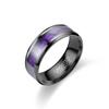 New Titanium Steel Ring Men's Classic Black Stainless Steel Couple Ring