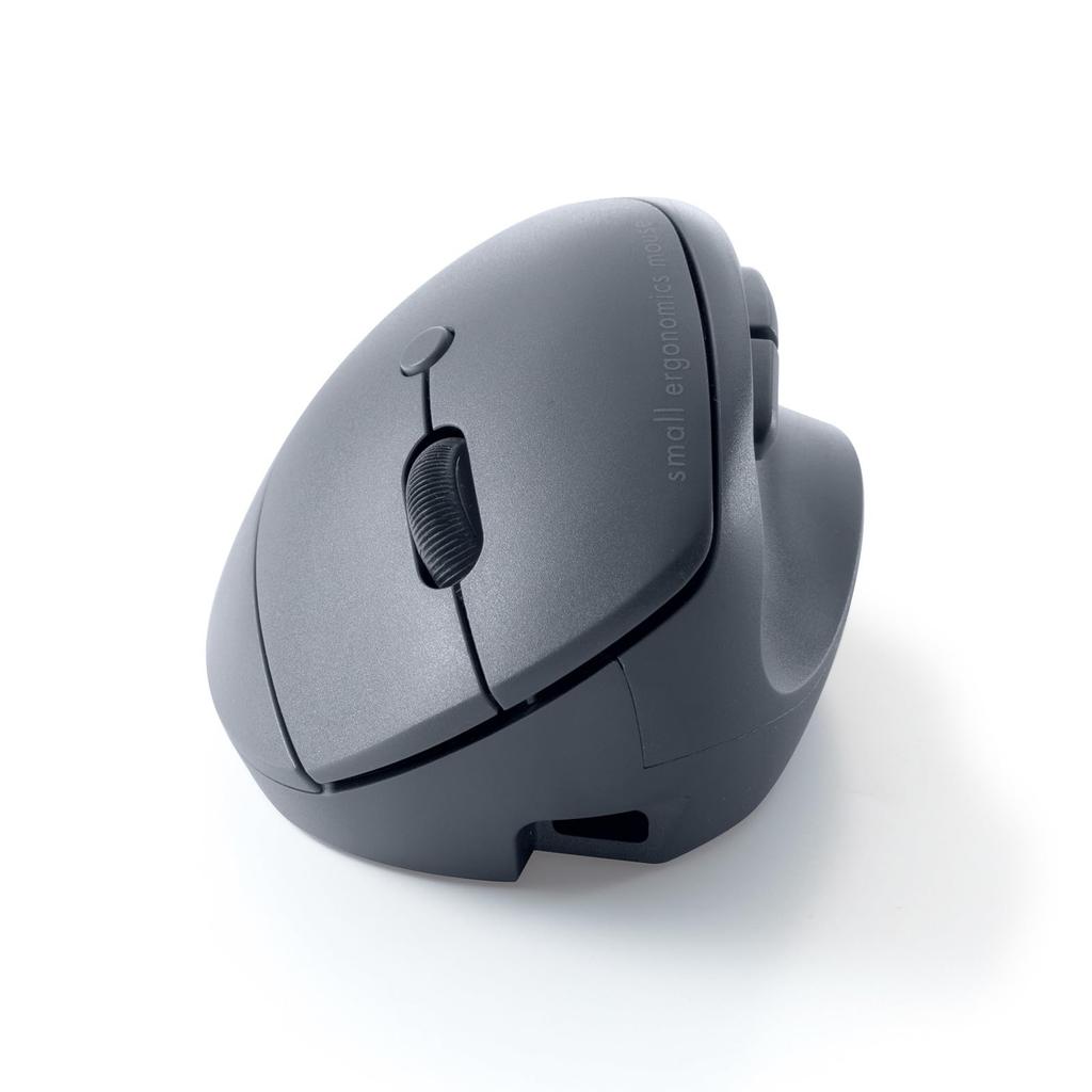 Бесшумная беспроводная компактная эргономичная мышь Sanwa Supply 5 MA-EWBS522BK (Перезаряжаемый, Кнопки, Черный)