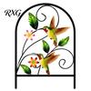 Metal Garden Ornament Fence Animal Barrier, Butterfly Floral Wire Panel Border, Arched Flower Bed Edging Panel, Barrier for Dogs, Rabbits, Patio Yard