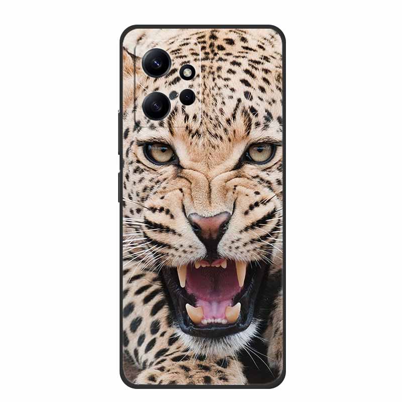 For Xiaomi Redmi Note 12 4G Case Animals Soft Silicone TPU Phone Cases Back Cover for Redmi Note12 4G Fashion 23021RAA2Y Fundas