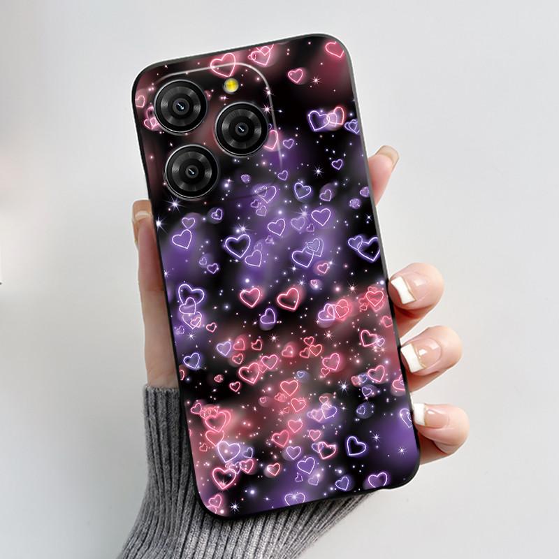 For Blackview Shark 9 5G Case Cute Funny Love Heart Rabbit Soft Silicone Protective Back Cover For Black View Shark 9 Phone Case
