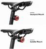 Red rear bicycle lamp, STOP system, four operating modes