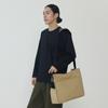 Standard Two Pocket Wide Cross Bag (Beige), AM23B0503-7000021182