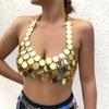 Accessories Sexy Splicing Halter Bikini Body Chain Beach Shiny Sexy Sequins Handmade Breast Chain