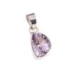 Natural Pink Amethyst Gemstone 925 Solid Sterling Silver Jewelry Pendant 1" e4O80