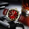 Luxury Luminous Rhinestone Military Watch Automatic Mechanical Men Steel Watches