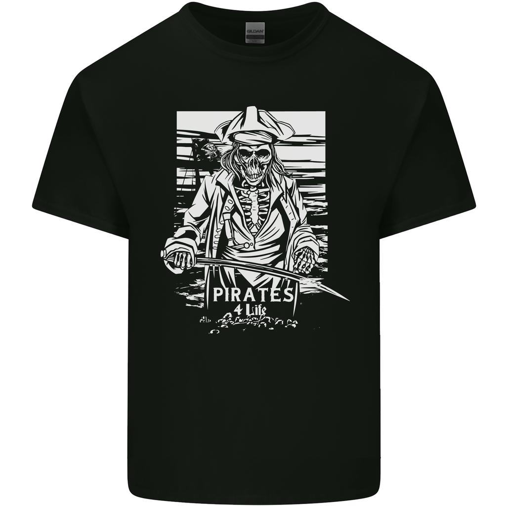 Pirates For Life Sailor Sailing Unisexs Light Cotton TShirt