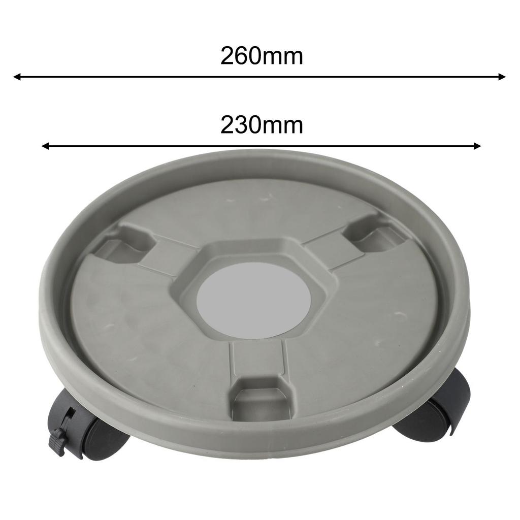 Flowerpot Base Roller Plate Sturdy Support with Degree Rotating Wheels