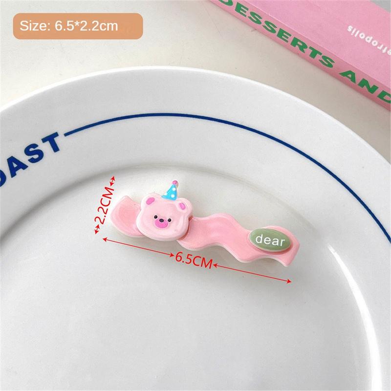 Cartoon Big Eyes Plush Ball Hairpins for Women Girls Funny Rainbow Color Ugly Doll Bangs Side Duck Bill Clips Barrettes Headwear