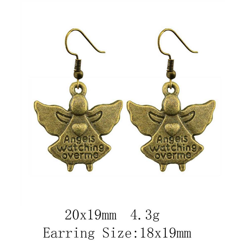 Комплекты сережек на годовщину свадьбы, серьги-подвески и подвески в виде крыльев ангела, женские серьги-сумки для свадьбы