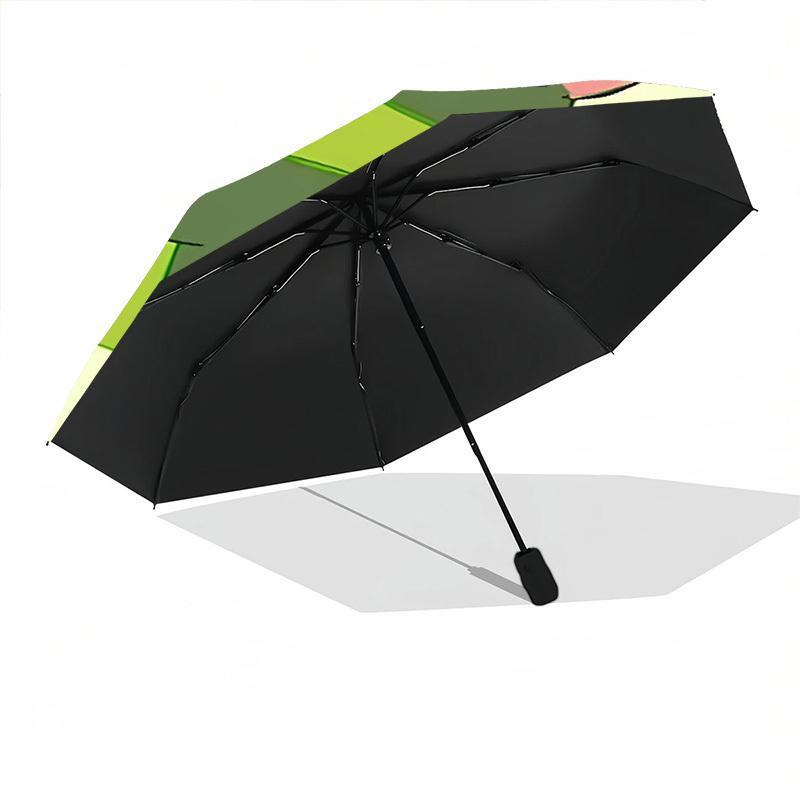 1pc Frog Hug Automatic Folding Umbrella Portable Collapsible 8-Rib Umbrella for All Seasons, Casual Outdoor Accessory, B34