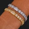 Hip Hop 7.5mm Tennis Chain Bracelet Iced Out Cubic Zirconia Bracelet Fine Jewelry for Men Women Gift