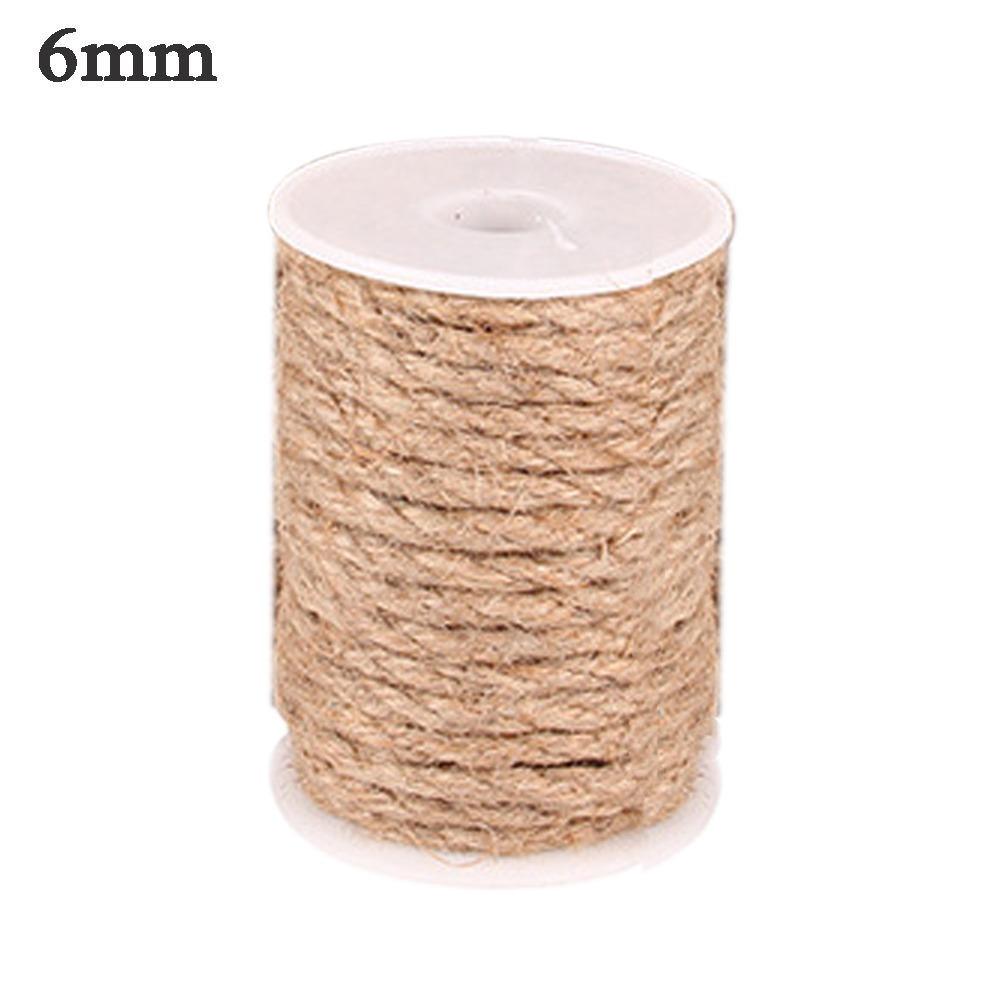 Bag Gardening Burlap Wedding Twine Thick Ribbon Party Decor DIY for Craft Cord String Jute Rope