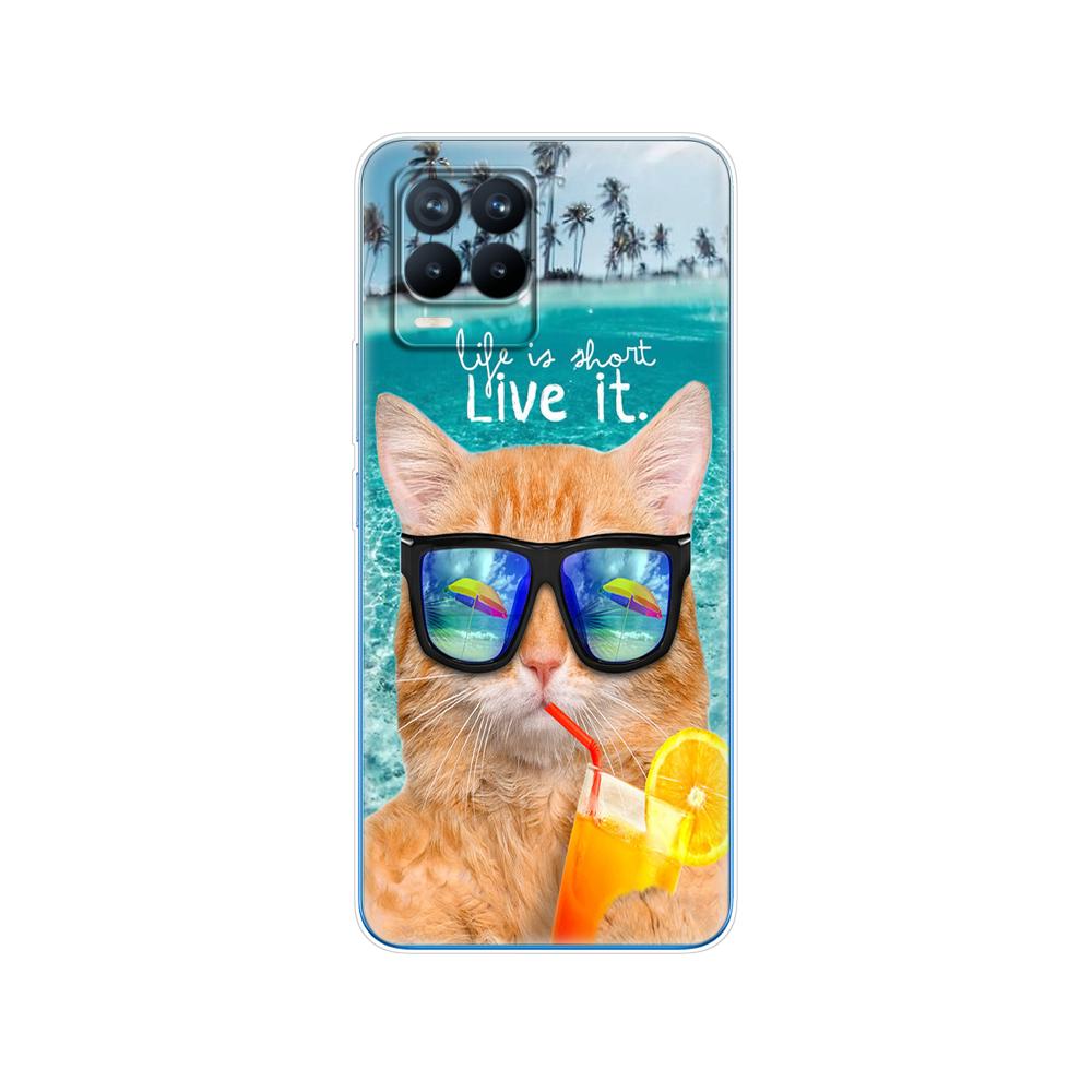 Чехол для Realme 8, 6,4 дюйма, мягкий силиконовый чехол из ТПУ для Realme 8 Pro OPPO Realme8 4G RMX3085, чехол для телефона, чехол, чехол-бампер, сумка