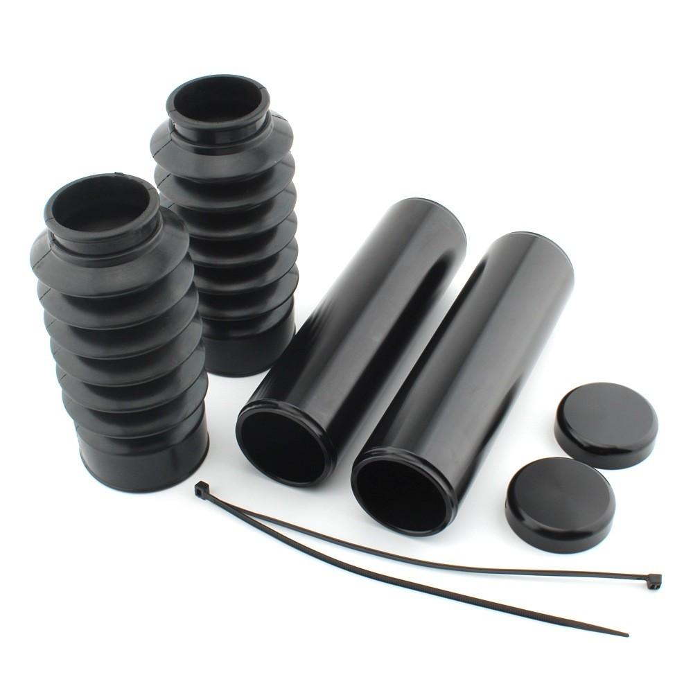 Стильный черный комплект из шести частей: чехлы на передние амортизаторы для Harley Night Rod J5