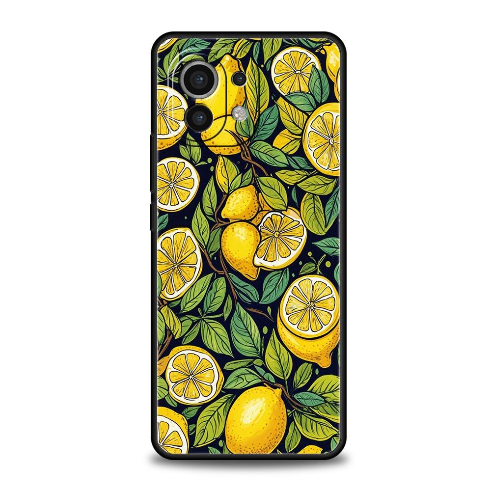 Летний чехол для телефона с принтом свежих фруктов и лимонов для Xiaomi Mi 17 Pro Max 15 14 13 12 11 Ultra 15T 14T 13T 12T Pro Lite Мягкий ТПУ