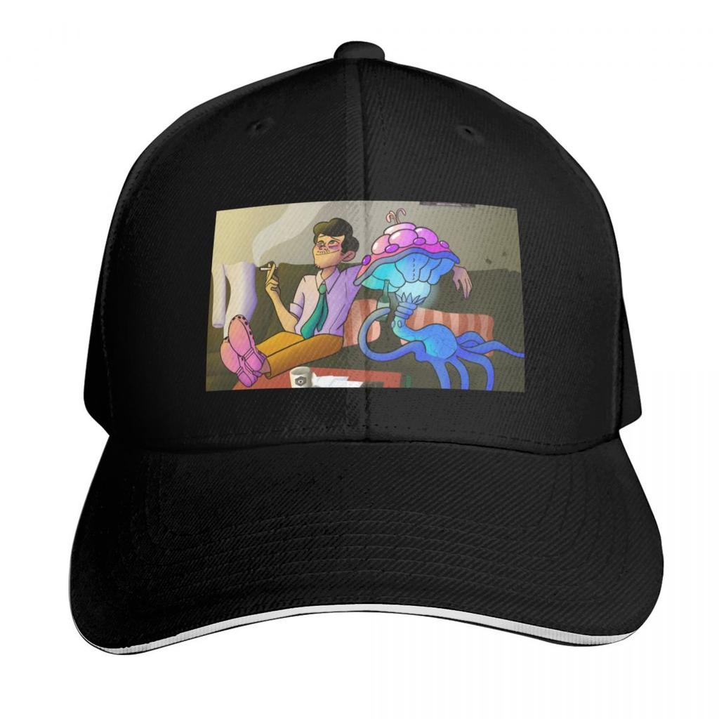 Myc and Andre Inside Job Netflix Baseball Cap Hat Unisex For The Sun Golf Cap Christmas Hat hard hat Womens Beach Unisexs