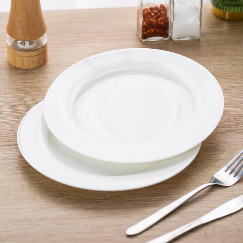 Керамический набор обеденных тарелок Deshangyuan Pure White