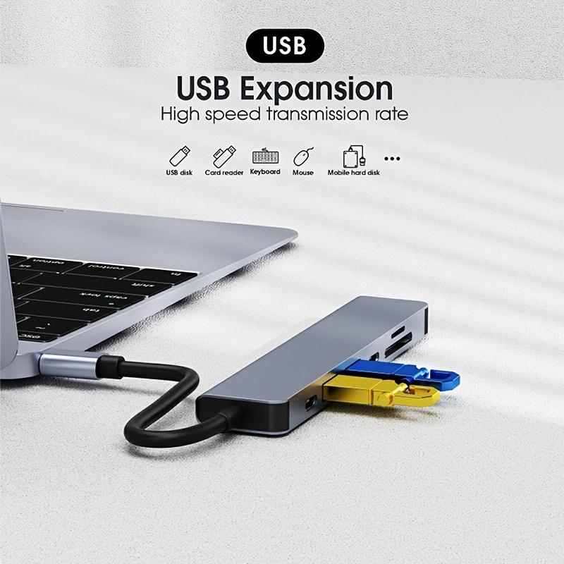 Высококачественный USB-хаб 7-в-1 USB C Док-станция USB 3.0 HD Картридер SD Тип C Хаб для ноутбука