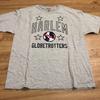 ВИНТАЖНАЯ подписанная футболка Harlem Globetrotters Мужская XL Серая Champion