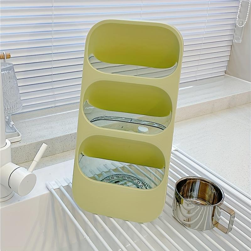 Стойка для столовых приборов, стойка для хранения вилок, ножей и палочек для еды, моющаяся настенная полка с 3 решетками, многофункциональная корзина для палочек для еды, кухонные принадлежности