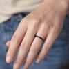 Durable Stackable Plain Band Rings 2MM Titanium Steel Rings Simple Thin Rings  Midi Ring