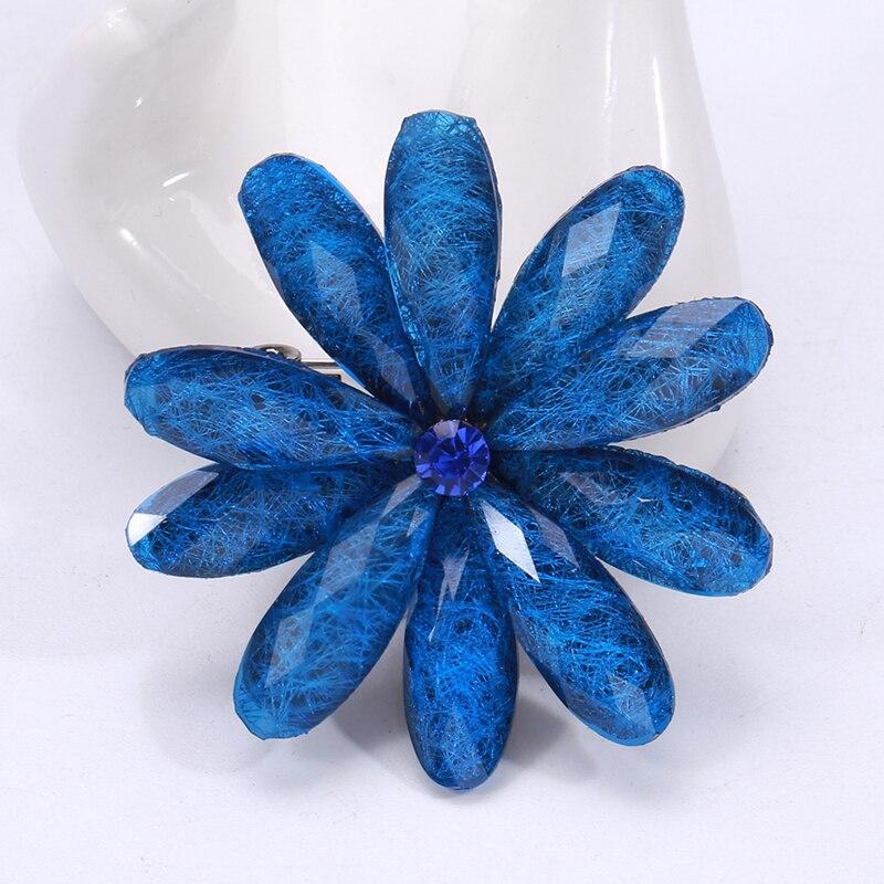 Blucome Новейшие блестящие броши со стразами и цветами для женщин и девочек, костюм, сумка, шарф, булавки для корсажа, ювелирные аксессуары, подарки