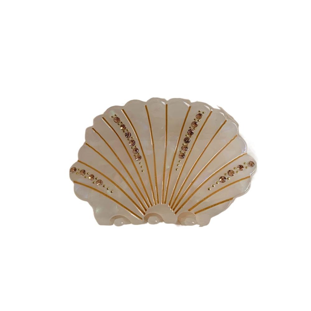 Нескользящий Зажим-Краб Ракушка Акула Ювелирные Изделия Стразы Зажим-Краб Модный Ацетат Ракушка Заколка для Волос Дамская