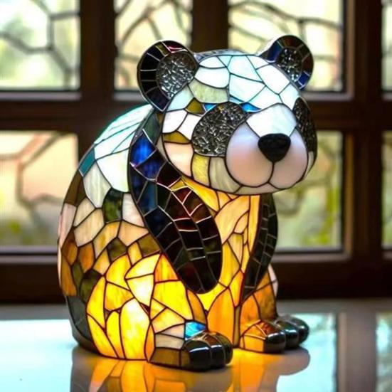 LED Night Light Soft Warm Glow Energy-Saving Battery Powered Animal Shaped Bedside Lamp Table Light Decor