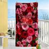 Rose Personalized Name Beach Towel Super Soft Microfiber Quickdry Fabric Ideal for Travel Outdoor Swim Pool Yoga Surf Camping Hiking Gym Gift Holiday