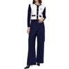Karl Lagerfeld French Elegant Daily Commuting Dating Outfit Luxurious Textured Button Plaid Waist-Defined Sleeveless Dress Knit Sweater M21L2226100