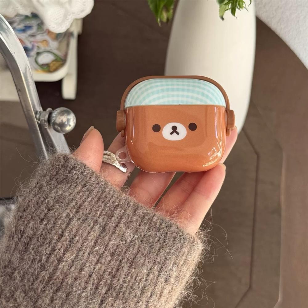 Fun and cute, easy to wear earphones bear self-deprecating bear AirPods Pro3 protective case, the new model is suitable for Apple's second generation
