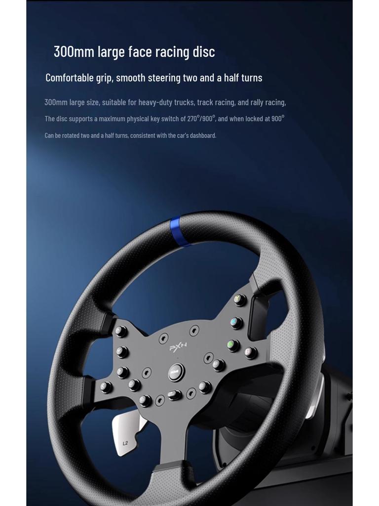 Игровой руль 8PXN V99 для Euro Truck Simulator 2 и симулятора вождения автомобиля.