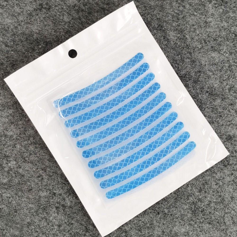 20pcs Colorful Luminous Stickers Tire Rim Reflective Strips Luminous Car Wheel Hub Sticker