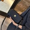 Leather Small Gold Lock Single-shoulder Underarm Bag, Casual, Versatile and Fashionable Crossbody Bag for Women
