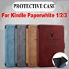 Funda 6 Inch E-Reader Smart Case PU Leather Folio Cover for Kindle Paperwhite 1/2/3 Home Office