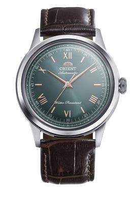 Автоматические механические часы Orient Bambino 38 с циферблатом цвета Domestic Green [ORIENT], Автоматические, Гарантия производителя, RN-BB0001E, Мужские,