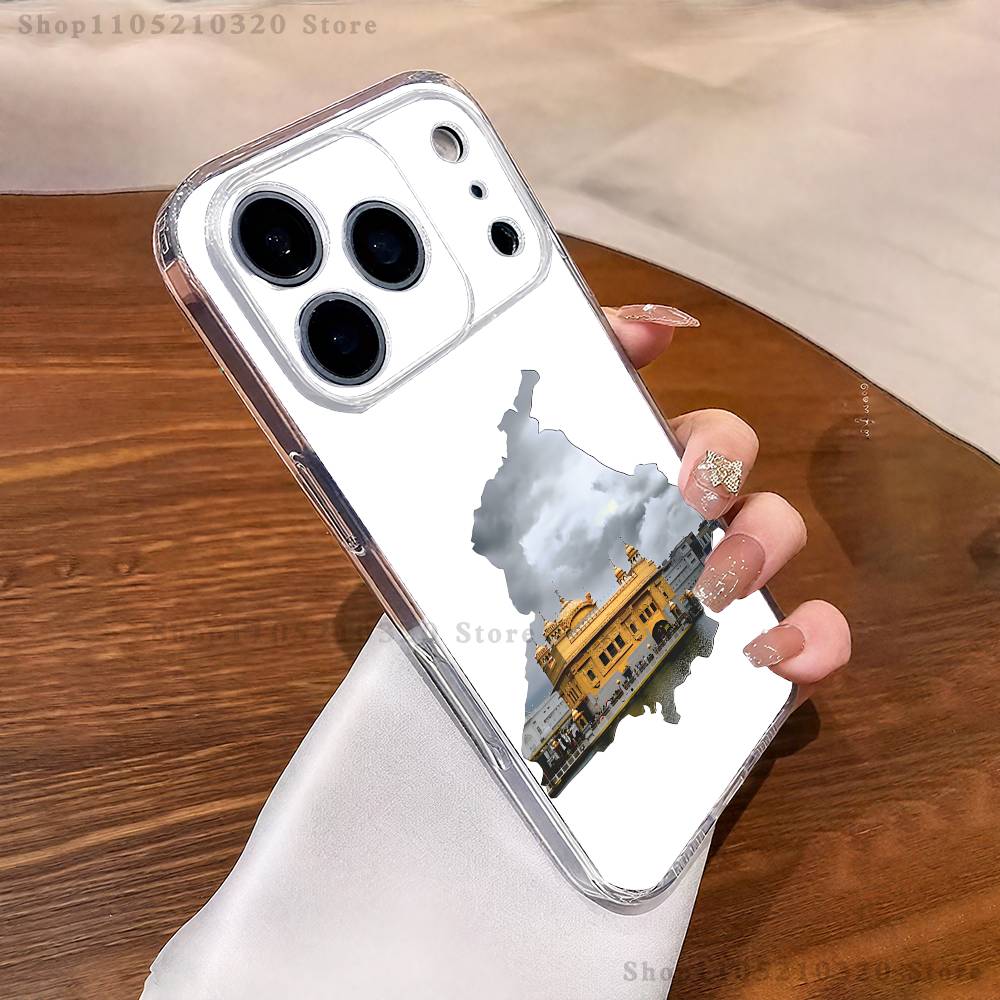 Карта Пенджаба Чехол для телефона для iPhone 17,16,15,14,13,12,11 Pro,Max,Plus,X,XS,XR,SE4,E Mini Прозрачный Мягкий чехол